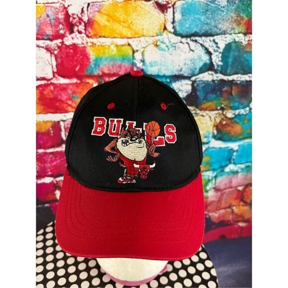 Vintage 90s NBA Fresh Caps Chicago Bulls Tasmanian Devil Youth Hat Adjustable Tr - Picture 1 of 9